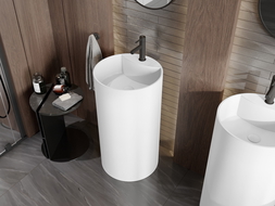 Mexen Ajax-02 lavabo autoportant en conglomérat 45 x 45 cm, blanc mat - 26514500