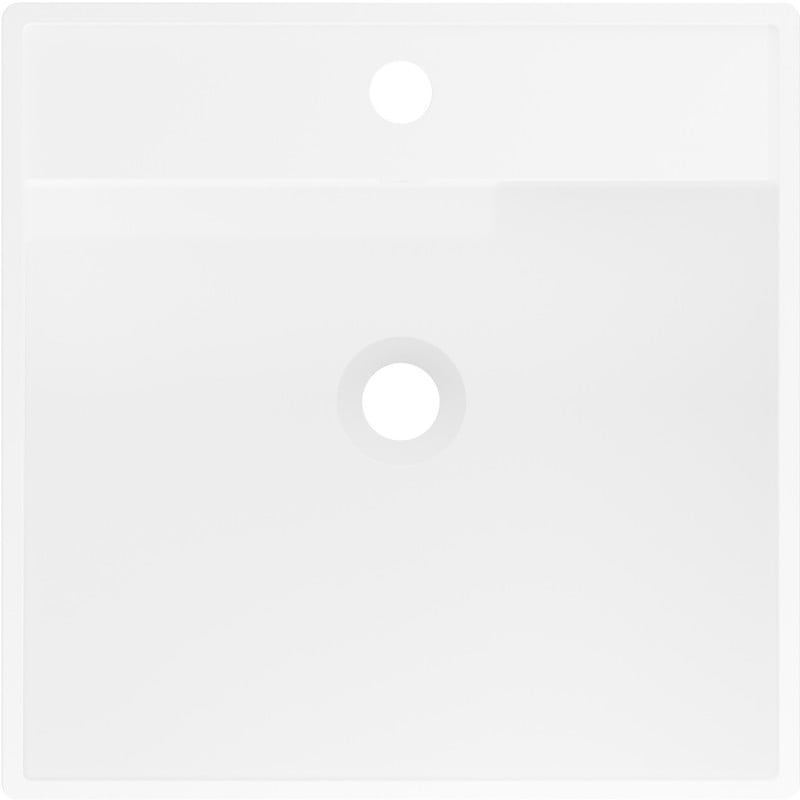 Mexen Belen lavabo autoportant en conglomérat 45 x 45 cm, blanc mat - 26604500