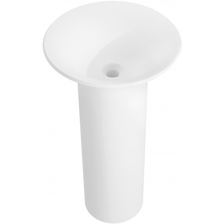 Mexen Leta lavabo autoportant en conglomérat 45 x 45 cm, blanc mat - 26574500