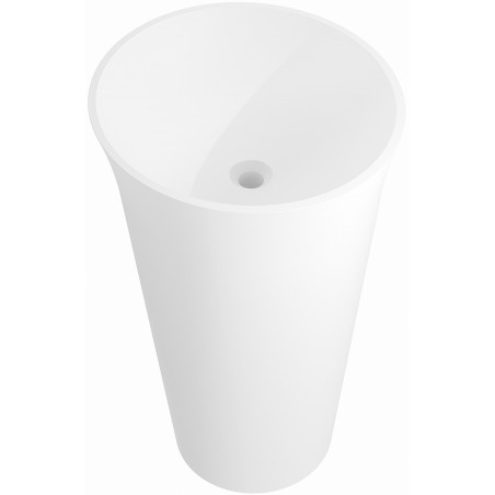 Mexen Nilda lavabo sur pied en composite 52 x 52 cm, blanc mat - 26555200