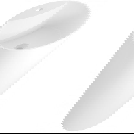 Mexen Onyx-02 lavabo autoportant en conglomérat 45 x 45 cm, blanc mat - 26544500