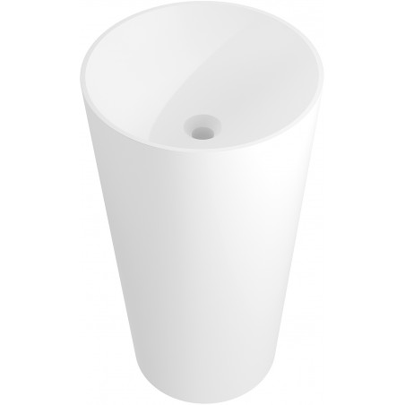 Mexen Onyx-03 lavabo autoportant en conglomérat 45 x 45 cm, blanc mat - 26534500