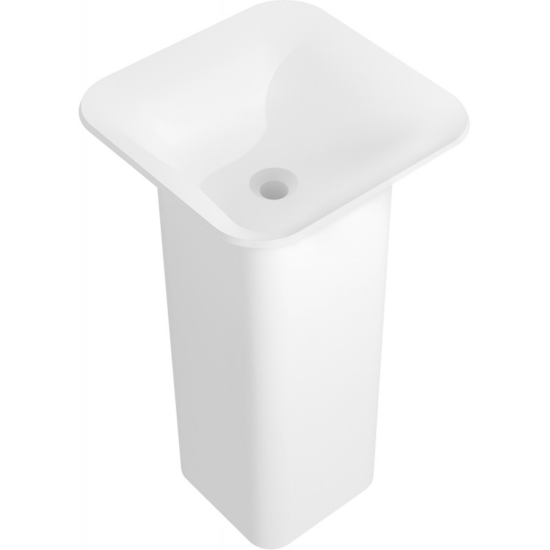 Mexen Ria lavabo autoportant en conglomérat 45 x 45 cm, blanc mat - 26584500
