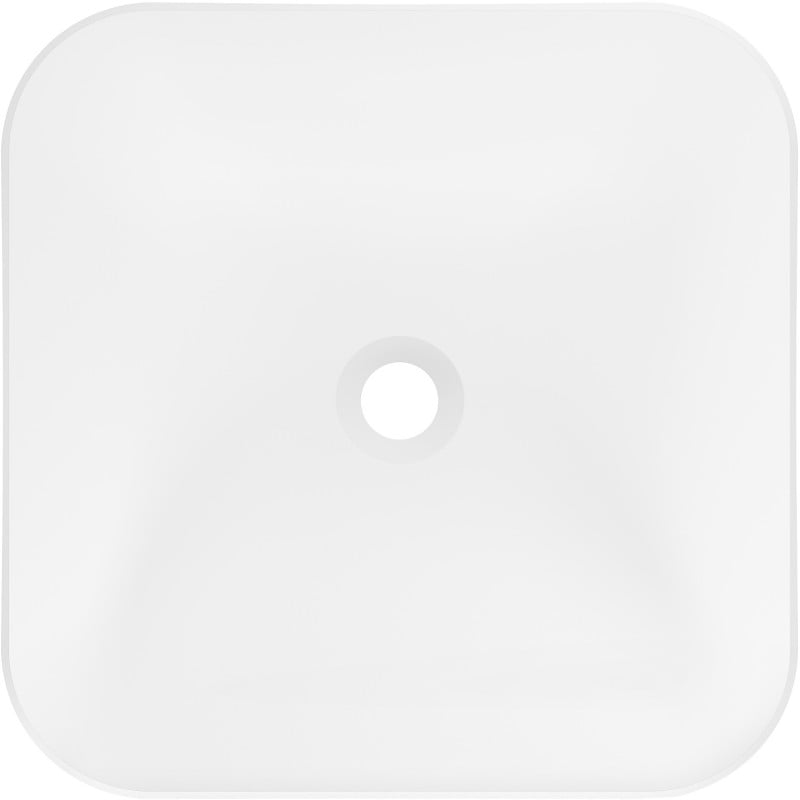 Mexen Ria lavabo autoportant en conglomérat 45 x 45 cm, blanc mat - 26584500