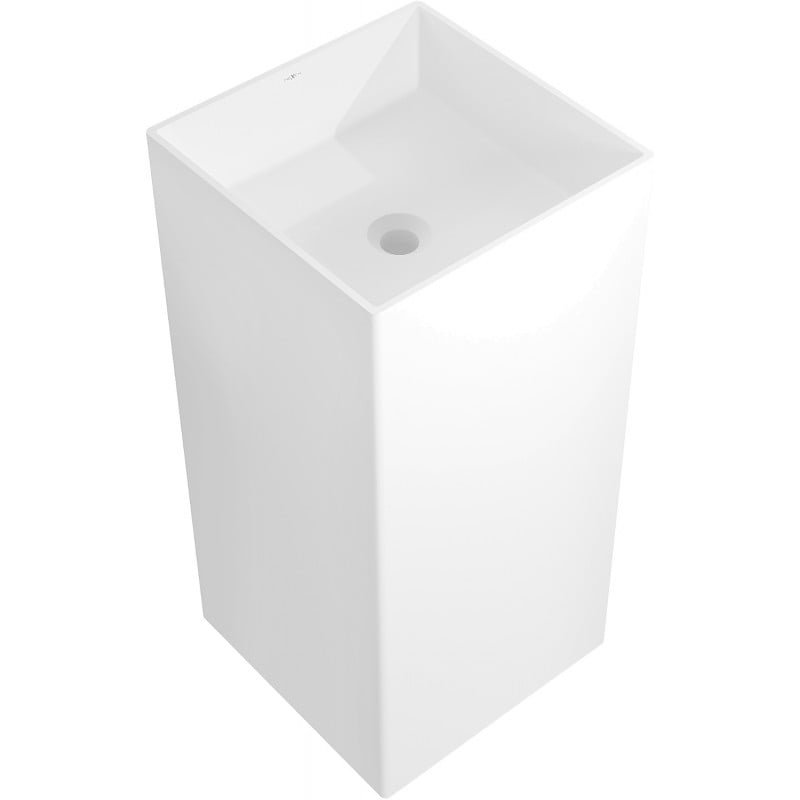 Mexen Xola-1 lavabo autoportant en conglomérat 40 x 40 cm, blanc mat - 26594000