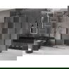 Mexen Velar cabine de douche coulissante 90 x 85 cm, transparent, métal fusil - 871-090-085-01-95