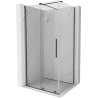 Mexen Velar cabine de douche coulissante 120 x 80 cm, transparent, métal gun - 871-120-080-01-95