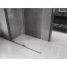 Mexen Velar cabine de douche coulissante 140 x 75 cm, transparent, métal fusil - 871-140-075-01-95