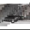 Mexen Velar cabine de douche coulissante 150 x 85 cm, transparent, métal noir - 871-150-085-01-95