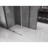 Mexen Velar cabine de douche coulissante 150 x 100 cm, transparent, métal gun - 871-150-100-01-95
