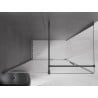 Mexen Velar cabine de douche coulissante 160 x 85 cm, transparent, métal noir - 871-160-085-01-95