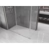 Mexen Velar cabine de douche coulissante 160 x 90 cm, transparent, nickel brossé - 871-160-090-01-97