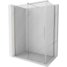 Mexen Velar cabine de douche coulissante 140 x 70 cm, transparent, nickel brossé - 871-140-070-01-97