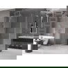 Mexen Velar cabine de douche coulissante 140 x 70 cm, transparent, nickel brossé - 871-140-070-01-97