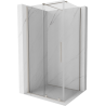 Mexen Velar cabine de douche coulissante 100 x 85 cm, transparente, nickel brossé - 871-100-085-01-97