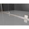 Mexen Velar cabine de douche coulissante 100 x 100 cm, transparent, nickel brossé - 871-100-100-01-97