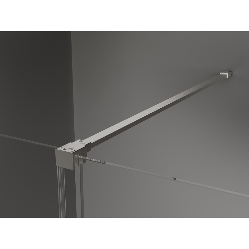 Mexen Velar cabine de douche coulissante 110 x 85 cm, transparent, nickel brossé - 871-110-085-01-97