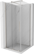 Mexen Velar cabine de douche coulissante 120 x 120 cm, transparent, nickel brossé - 871-120-120-01-97