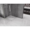 Mexen Velar cabine de douche coulissante 120 x 120 cm, transparent, nickel brossé - 871-120-120-01-97