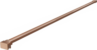 Mexen support droit pour paroi de douche 6-8 mm, cuivre brossé - 800-01-65
