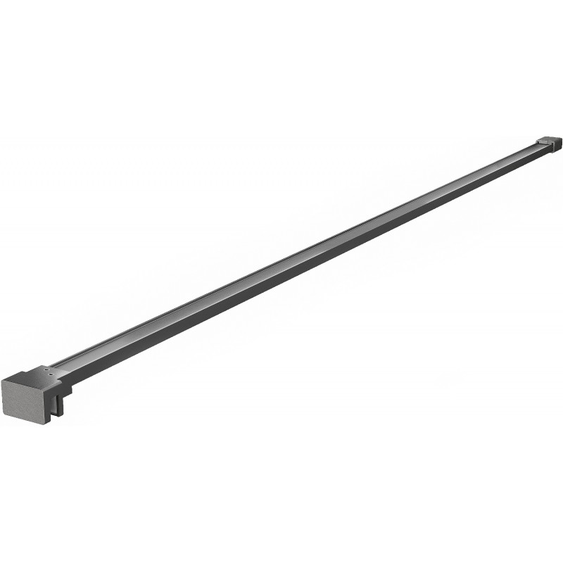 Mexen support droit pour paroi de douche 6-8 mm, gris canon brossé - 800-01-66