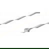 Mexen support pour paroi de douche, nickel brossé - 800-01-97