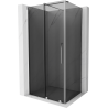 Mexen Velar cabine de douche coulissante 100 x 85 cm, graphite, chrome - 871-100-085-41-01