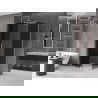 Mexen Velar cabine de douche coulissante 100 x 85 cm, graphite, chrome - 871-100-085-41-01