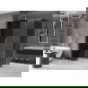 Mexen Velar cabine de douche coulissante 140 x 70 cm, graphite, chrome - 871-140-070-41-01