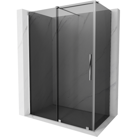 Mexen Velar cabine de douche coulissante 140 x 85 cm, graphite, chrome - 871-140-085-41-01