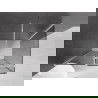 Mexen Velar cabine de douche coulissante 140 x 100 cm, graphite, chrome - 871-140-100-41-01