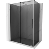 Mexen Velar cabine de douche coulissante 160 x 75 cm, graphite, chrome - 871-160-075-41-01