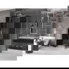 Mexen Velar cabine de douche coulissante 100 x 85 cm, graphite, blanc - 871-100-085-41-20