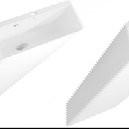 Mexen Neva lavabo autoportant en conglomérat 45 x 45 cm, blanc mat - 26614500