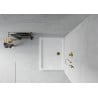 Mexen Flat receveur de douche rectangulaire slim 120 x 100 cm, blanc, siphon doré - 40101012G