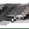 Mexen Velar cabine de douche coulissante 140 x 85 cm, graphite, blanc - 871-140-085-41-20