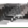 Mexen Velar cabine de douche coulissante 160 x 85 cm, graphite, blanc - 871-160-085-41-20