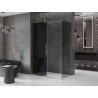 Mexen Velar cabine de douche coulissante 150 x 70 cm, graphite, or - 871-150-070-41-50