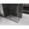 Mexen Velar cabine de douche coulissante 150 x 70 cm, graphite, or - 871-150-070-41-50