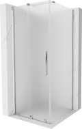 Mexen Velar cabine de douche coulissante 90 x 90 cm, givre, chrome - 871-090-090-31-01