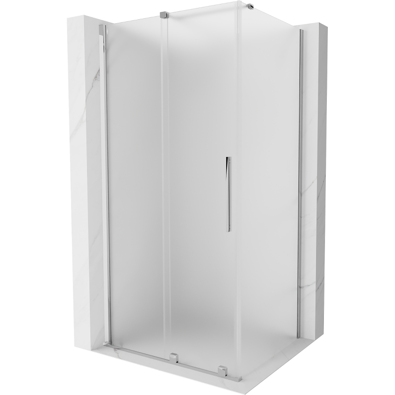 Mexen Velar cabine de douche coulissante 90 x 120 cm, givré, chrome - 871-090-120-31-01