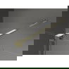 Mexen Velar cabine de douche coulissante 160 x 80 cm, graphite, or - 871-160-080-41-50