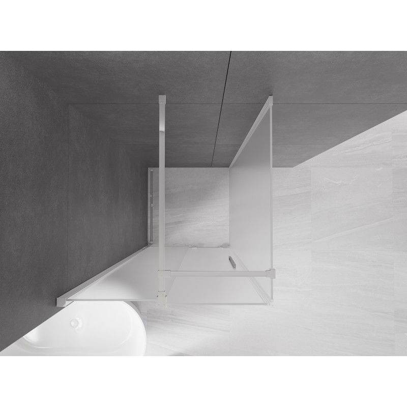 Mexen Velar cabine de douche coulissante 120 x 120 cm, givre, chrome - 871-120-120-31-01