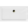 Mexen Flat receveur de douche rectangulaire slim 130 x 70 cm, blanc, siphon doré - 40107013G