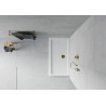 Mexen Flat receveur de douche rectangulaire slim 120 x 70 cm, blanc, siphon doré - 40107012G