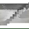 Mexen Oval+ baignoire indépendante adossée 170 x 80 cm, blanche, trop-plein blanc - 52681708000-20