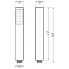 Mexen R-77 pomme de douche 1 fonction, Or - 79577-50