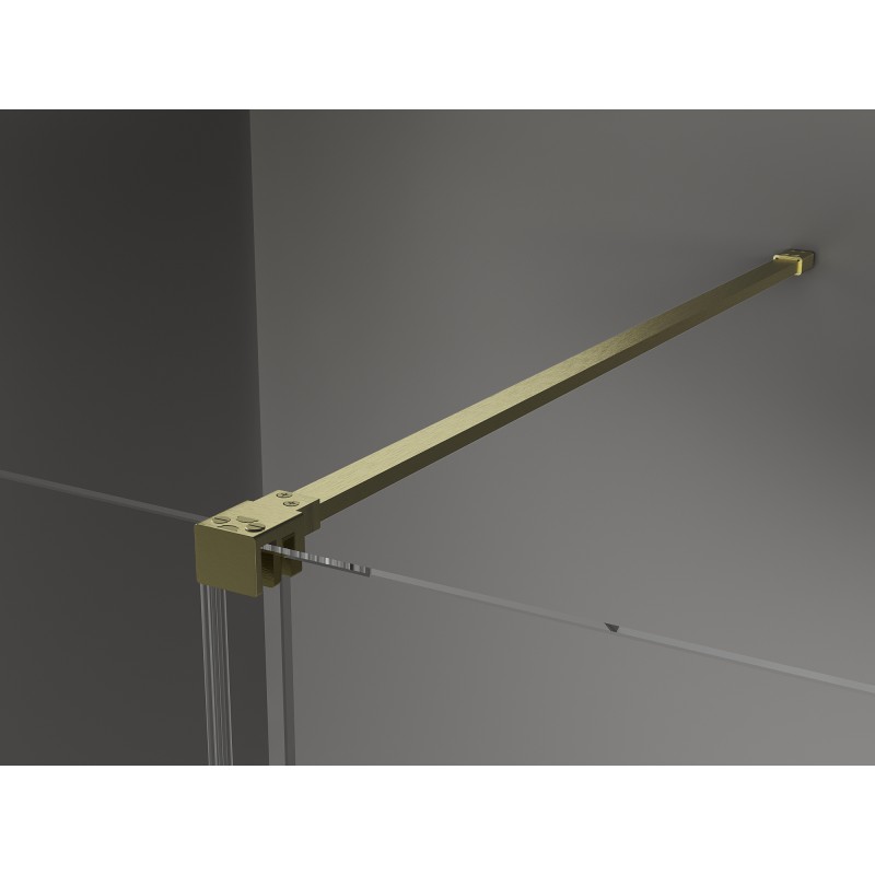 Mexen Velar cabine de douche coulissante 90 x 80 cm, graphite, or brossé - 871-090-080-41-55