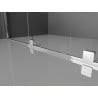 Mexen Velar cabine de douche coulissante 140 x 90 cm, givrée, chrome - 871-140-090-31-01