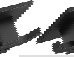 Mexen Vane crochet double pour serviette, noir - 7020935-70